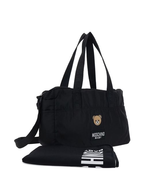 Borsa unisex Moschino Baby nera con stampa Teddy Bear MOSCHINO BABY | MUX05WL3A8960100